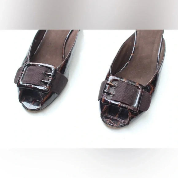 Stuart Weitzman peep toe mules - Picture 7 of 12